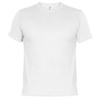 Camiseta de algodón Unisex blanca para personalizar 